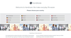 Desktop Screenshot of handicare.be